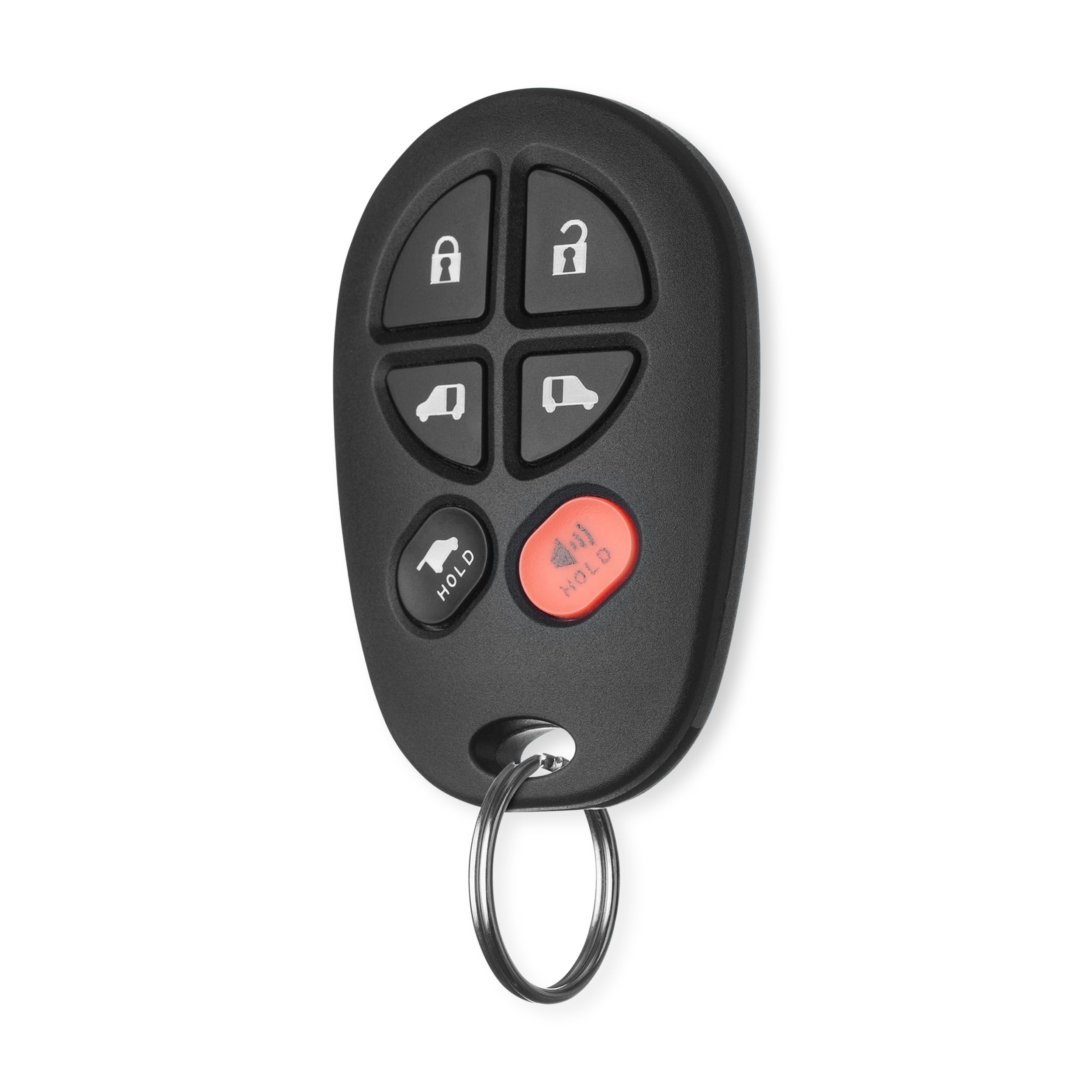 FOBTEK Key Fob Keyless Entry Remote for 2004-2018 Toyota Sienna Replacement for GQ43VT20T, 89742-AE051 (6-Button)